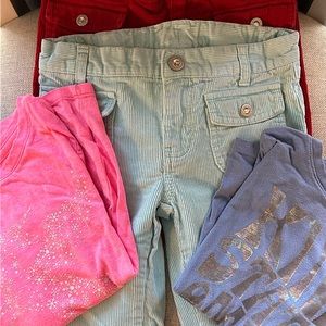 Little girl bundle. Two long sleeve shirts and two corduroy pants.